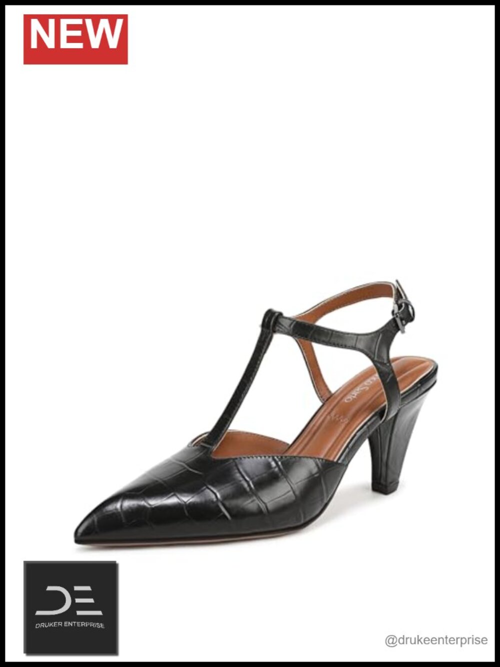 Franco Sarto Ovett Leather Pointed Toe Heels Pumps